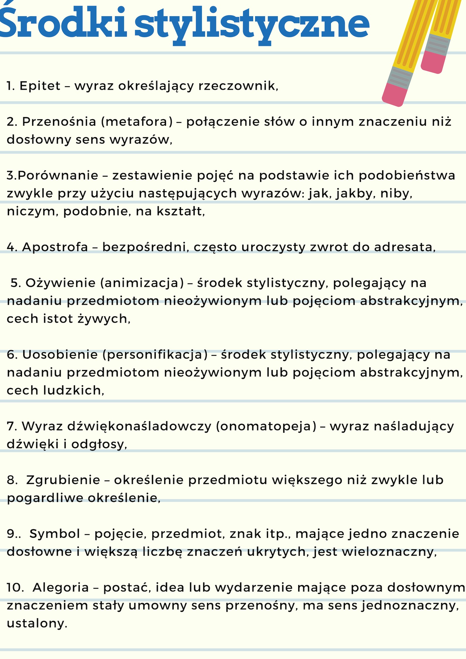 rodki Stylistyczne Klasa 5 Sprawdzian Z Odpowiedziami rodki Stylistyczne Klasa 5 Sprawdzian Z Odpowiedziami